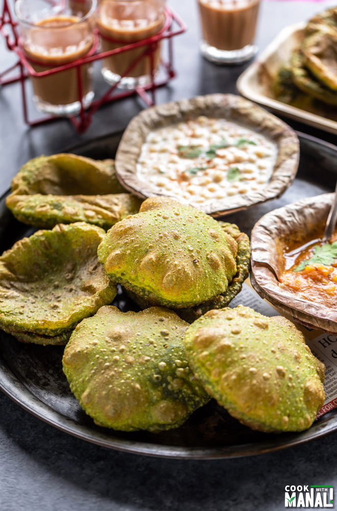 Spinach Puri Palak Puri Cook With Manali