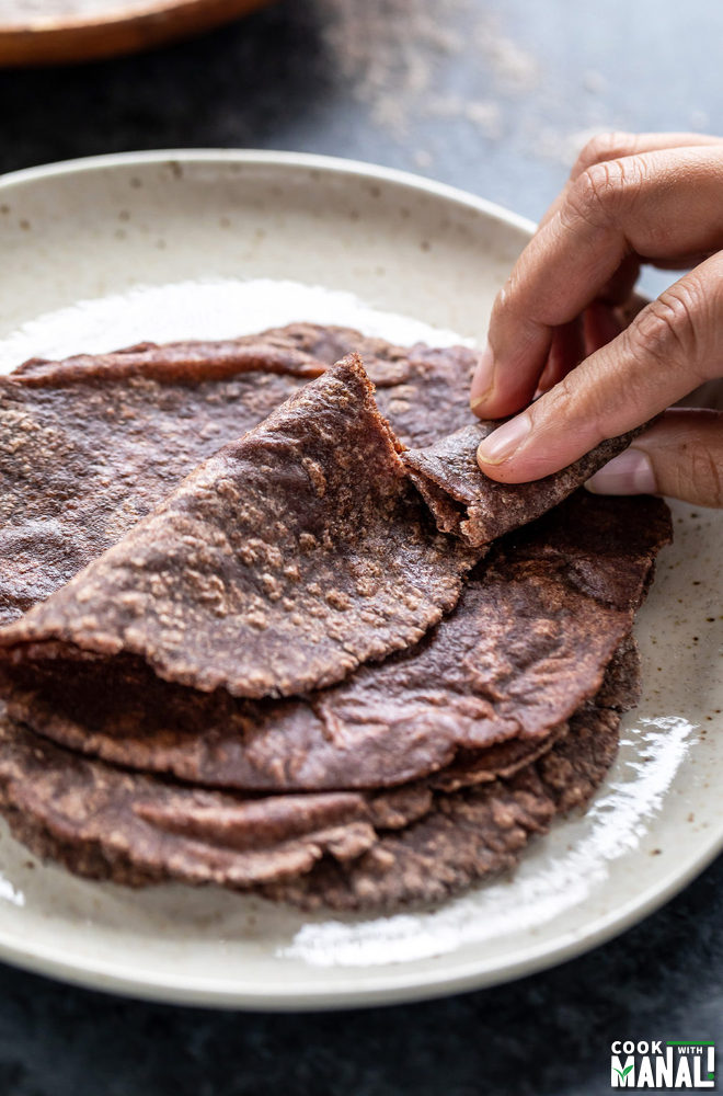 Ragi Roti Cook With Manali