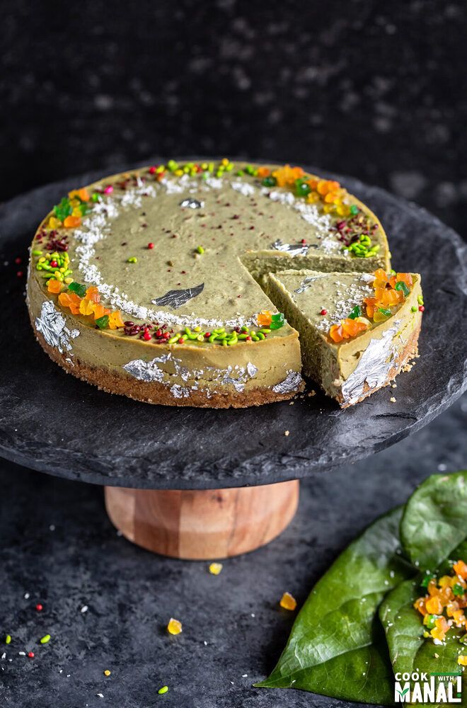 Eggless Paan Cheesecake - Cook With Manali