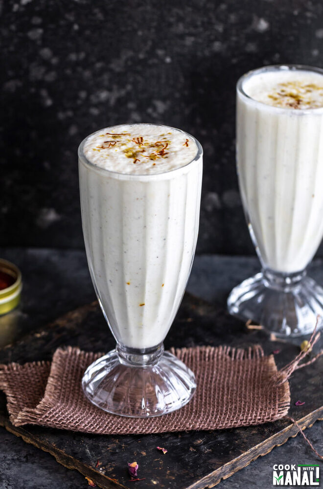 The Best Sweet Lassi (Indian Yogurt Drink) - Piping Pot Curry