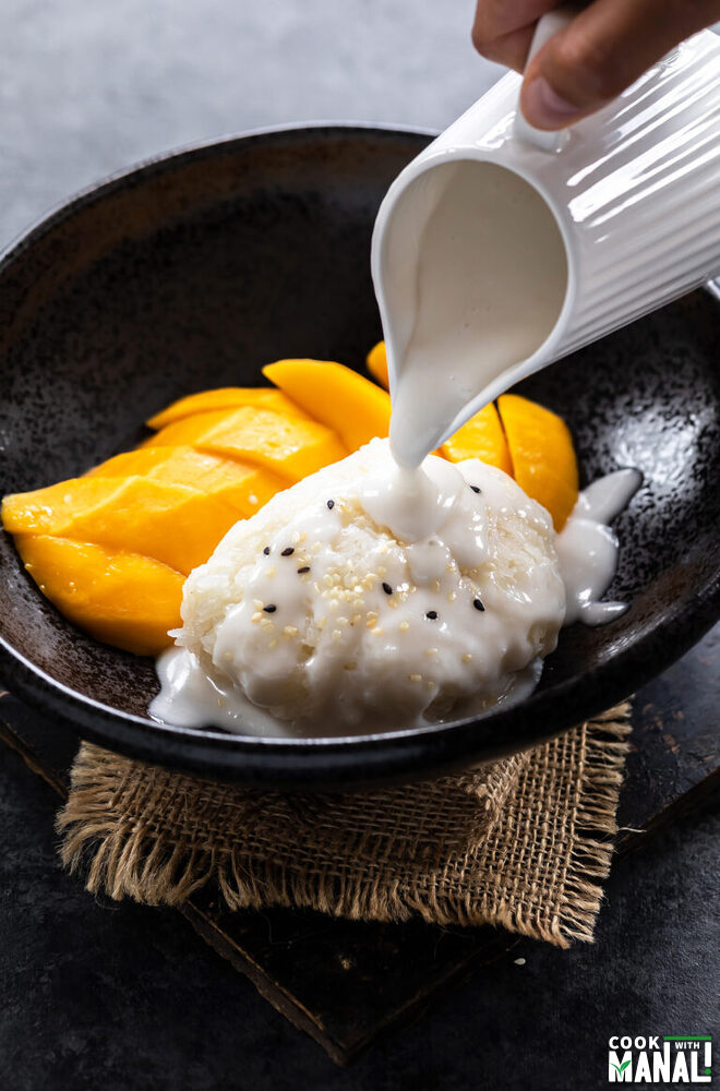 Mango Sticky Rice (Instant Pot & Stovetop) - Cook With Manali
