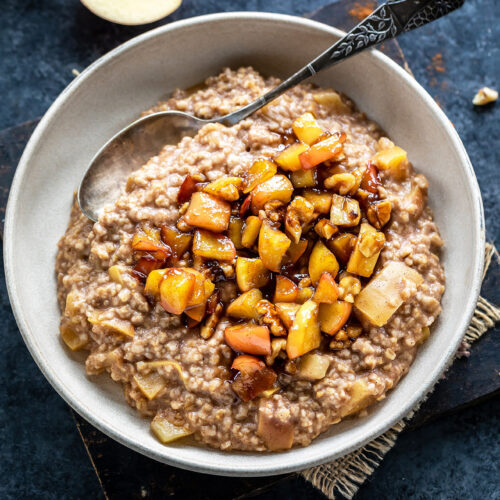 Instant Pot Apple Pie Oatmeal - Cook With Manali